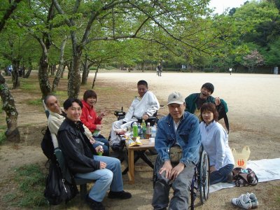 お花見の集合写真１
